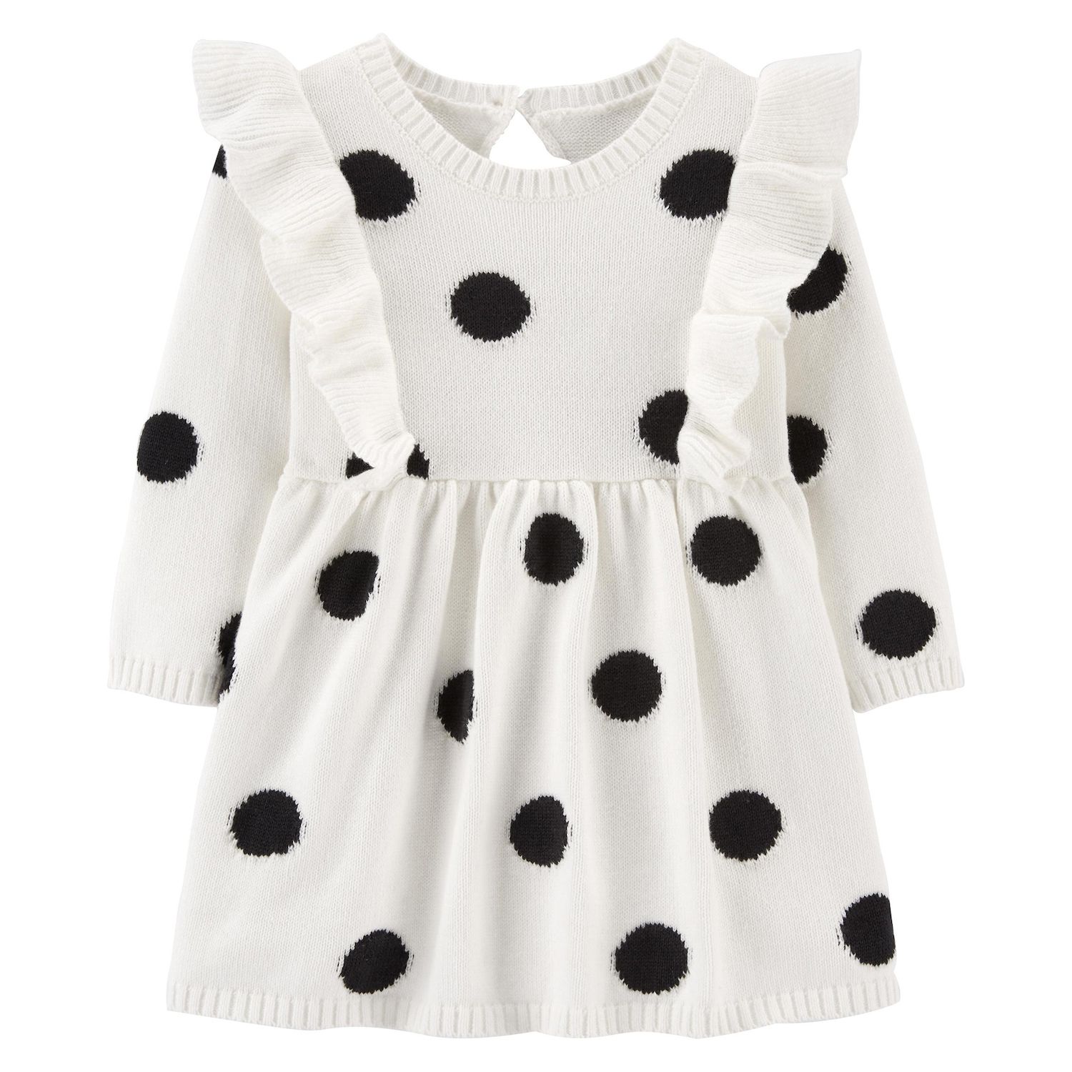 baby girl white sweater dress