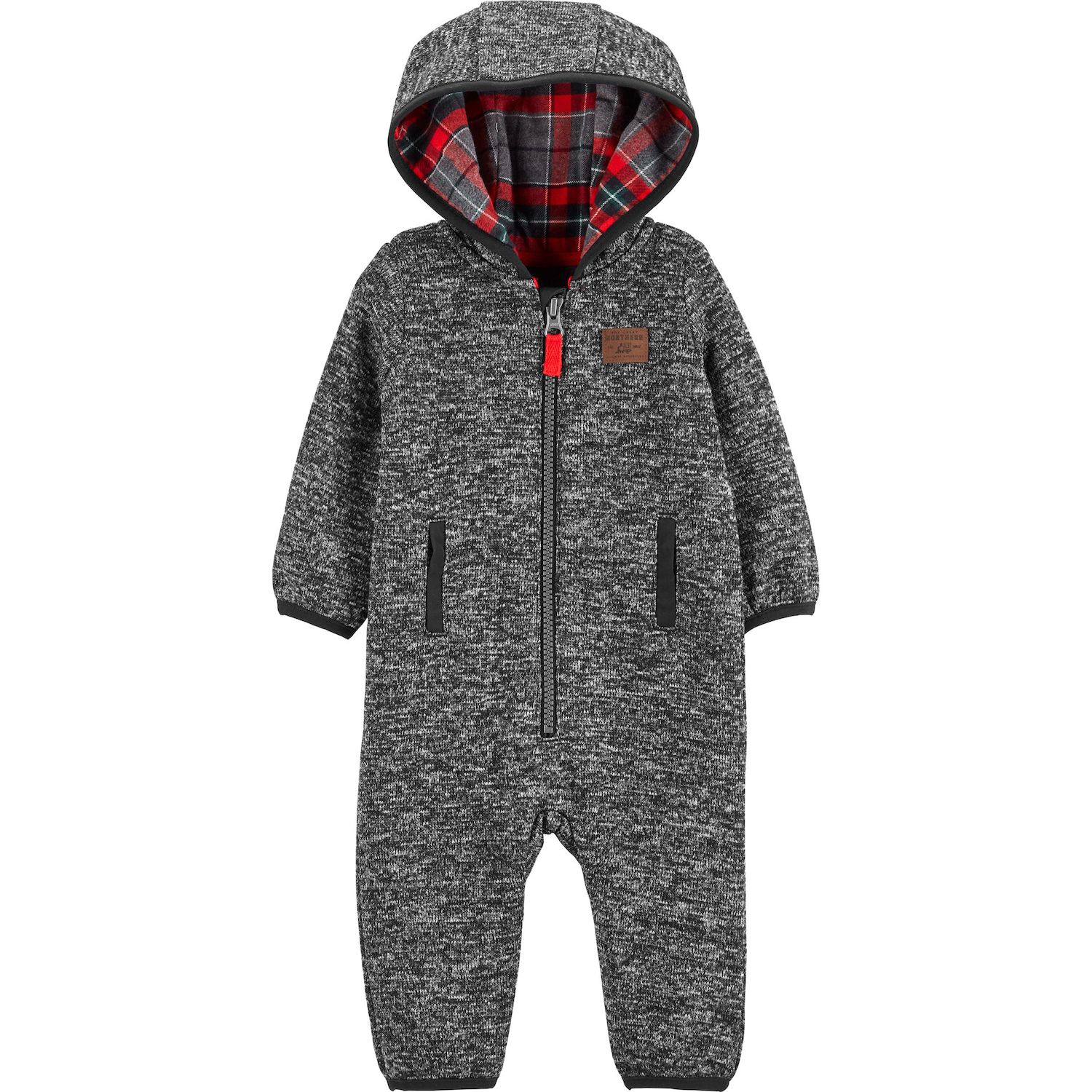 fleece romper baby boy