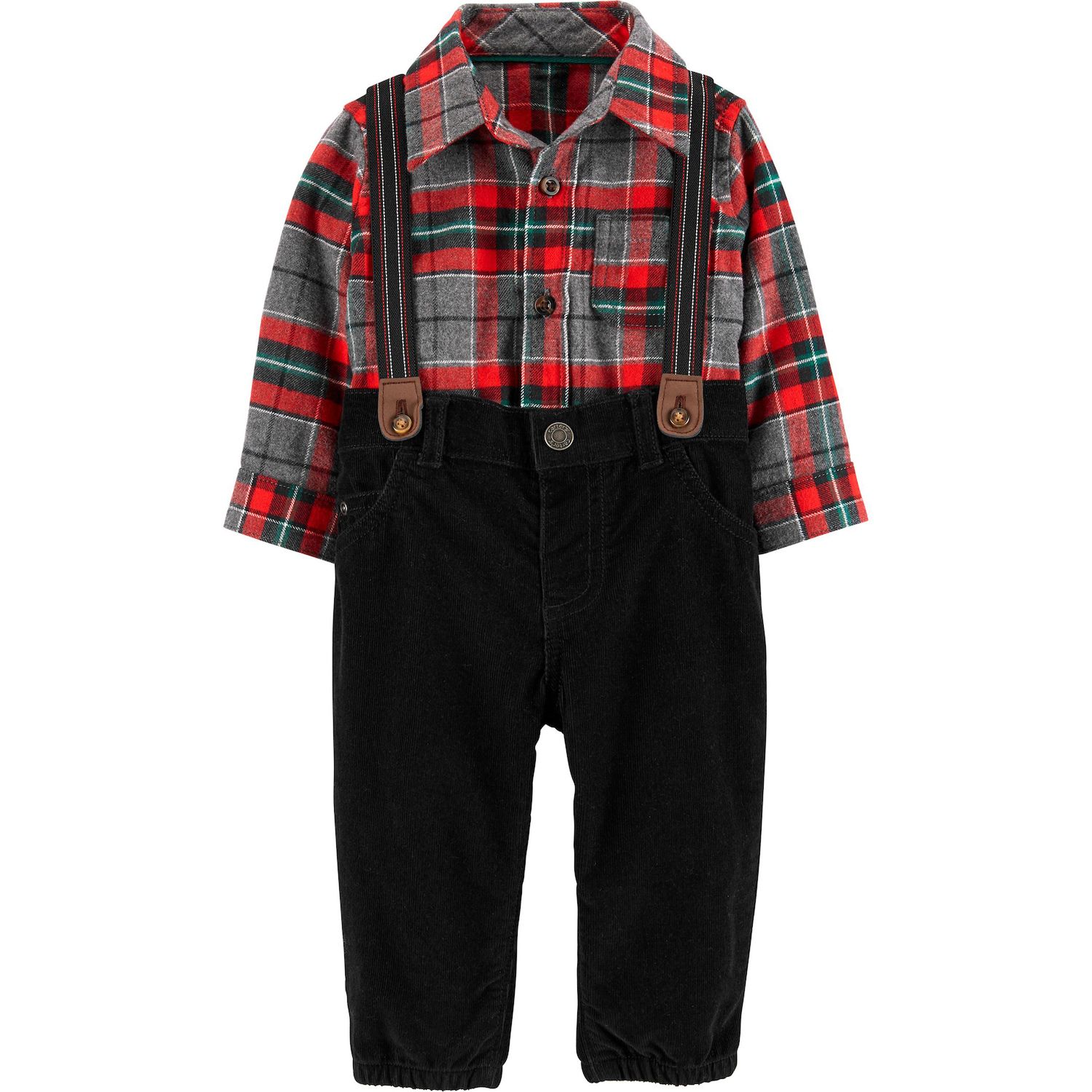 12 month buffalo plaid shirt