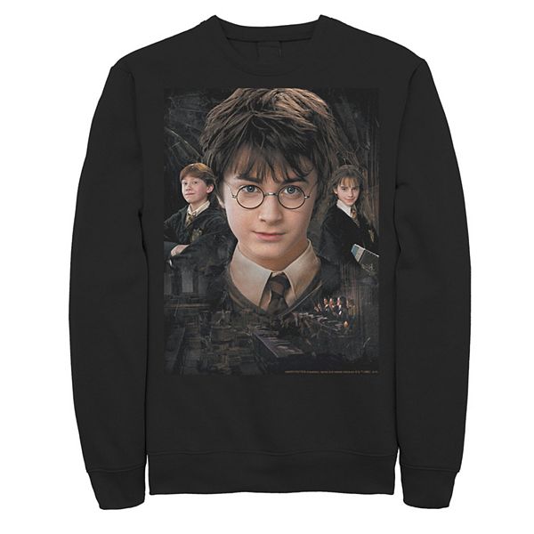 Men's Harry Potter Chamber Of Secrets Harry Ron Hermione Poster Fleece ...