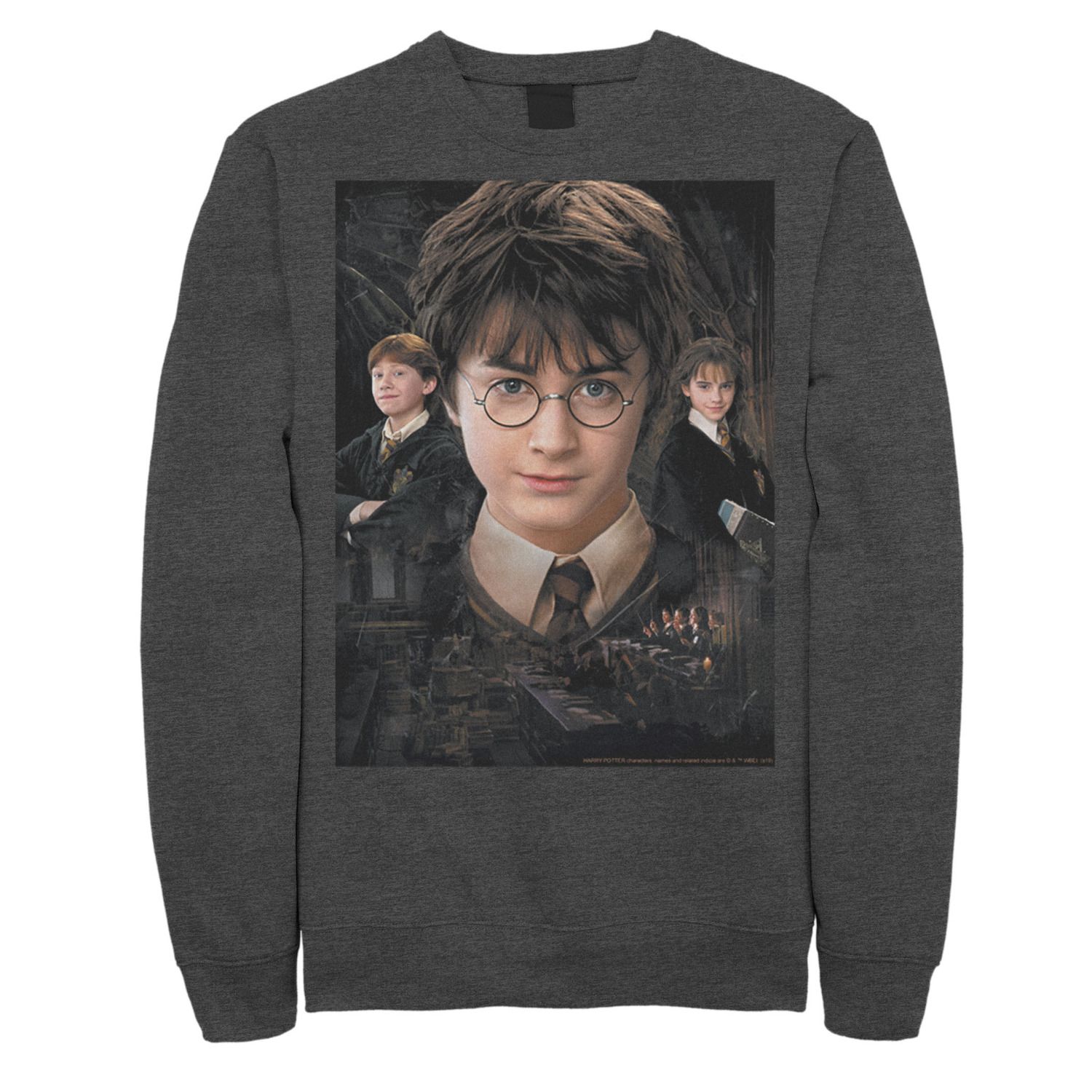 Image for Harry Potter Men's Chamber Of Secrets Harry Ron Hermione Poster Fleece Graphic Pullover at Kohl's.