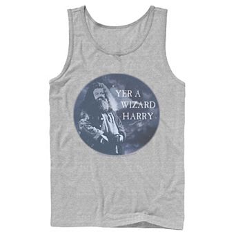 Men's Harry Potter Hagrid Yer A Wizard Harry Portrait Graphic Tank Top