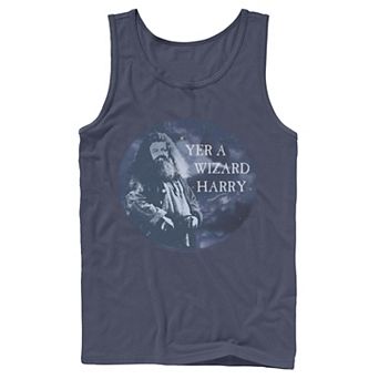 Men's Harry Potter Hagrid Yer A Wizard Harry Portrait Graphic Tank Top