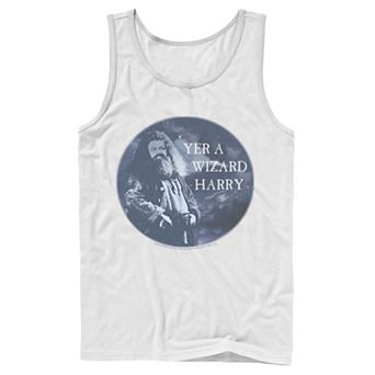 Men's Harry Potter Hagrid Yer A Wizard Harry Portrait Graphic Tank Top