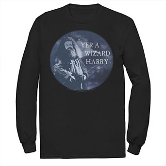 Men's Harry Potter Hagrid Yer A Wizard Harry Portrait Tee