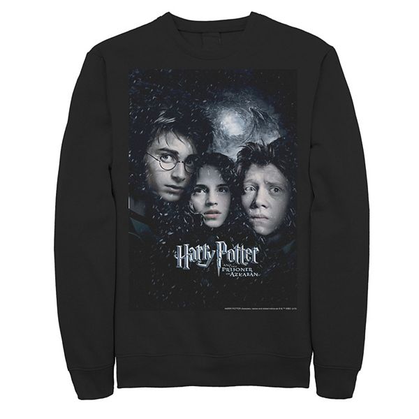 Men's Harry Potter Prisoner Of Azkaban Harry Ron Hermione Poster Fleece ...