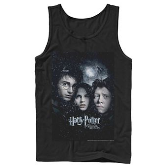 Men's Harry Potter Prisoner Of Azkaban Harry Ron Hermione Poster Graphic Tank Top
