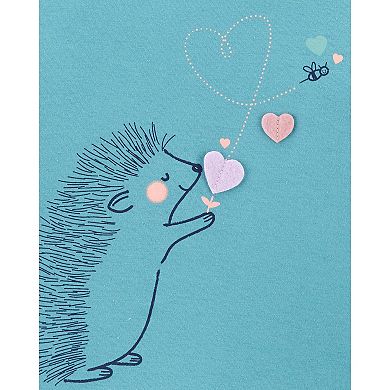 Toddler Girl Carter's Hedgehog Peplum Jersey Tee