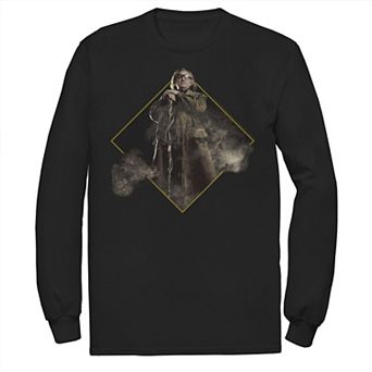 Men's Harry Potter Alastor Mad Eye Moody Character Portrait Long Sleeve Graphic Tee