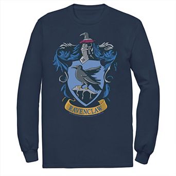 Men's Harry Potter Ravenclaw House Crest Long Sleeve Graphic Tee