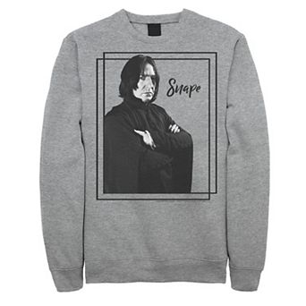 Men's Harry Potter Snape Simple Framed Portrait Fleece Graphic Pullover