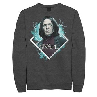 Men's Harry Potter Snape Blue Lightning Character Portrait Sweatshirt