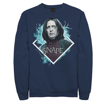 Men's Harry Potter Snape Blue Lightning Character Portrait Sweatshirt
