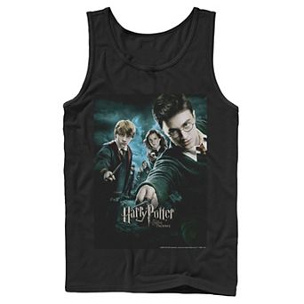 Men's Harry Potter Order Of The Phoenix Wands Drawn Poster Graphic Tank Top