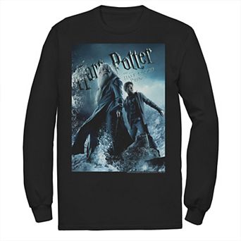 Men's Harry Potter Half-Blood Prince Dumbledore And Harry Poster Long Sleeve Graphic Tee