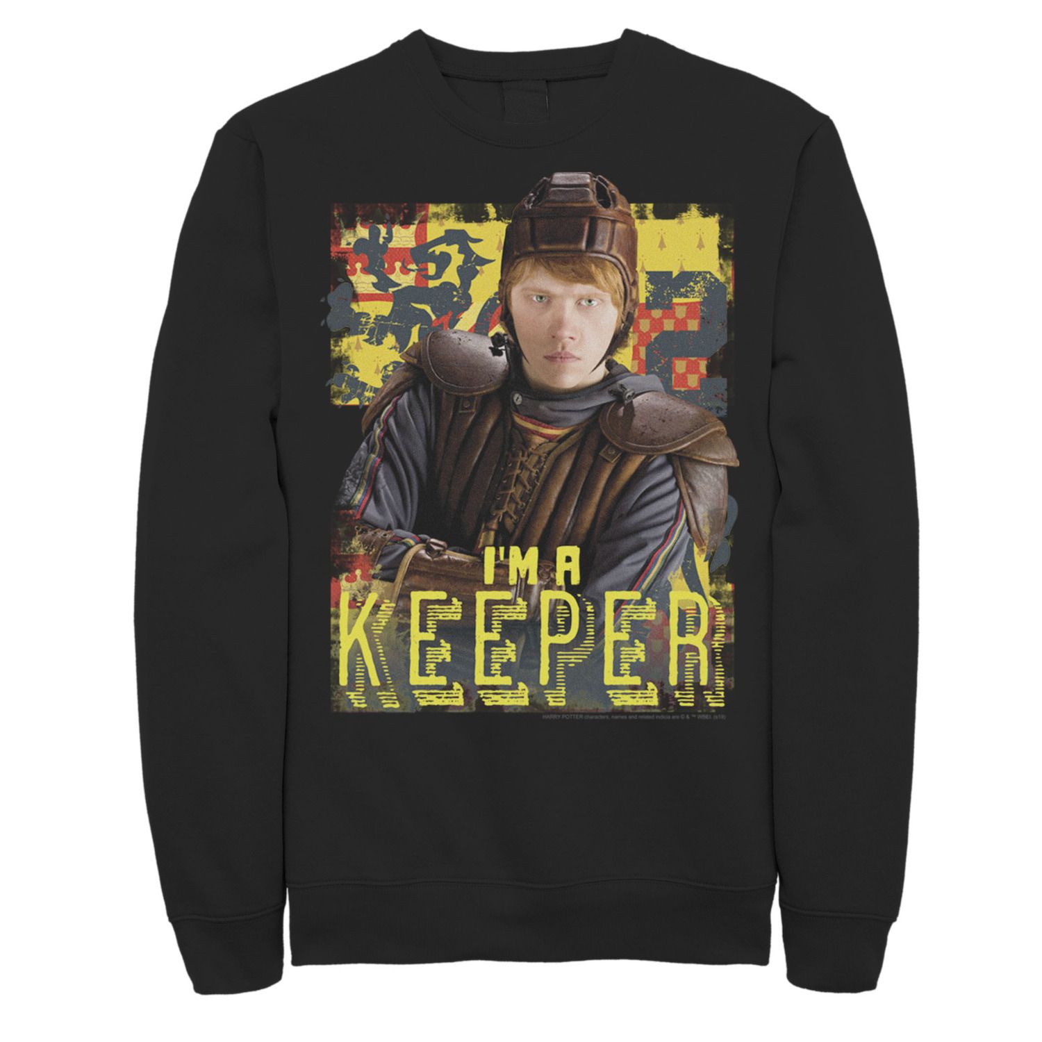 Image for Harry Potter Men's Ron Weasley I'm A Keeper Poster Fleece Graphic Pullover at Kohl's.