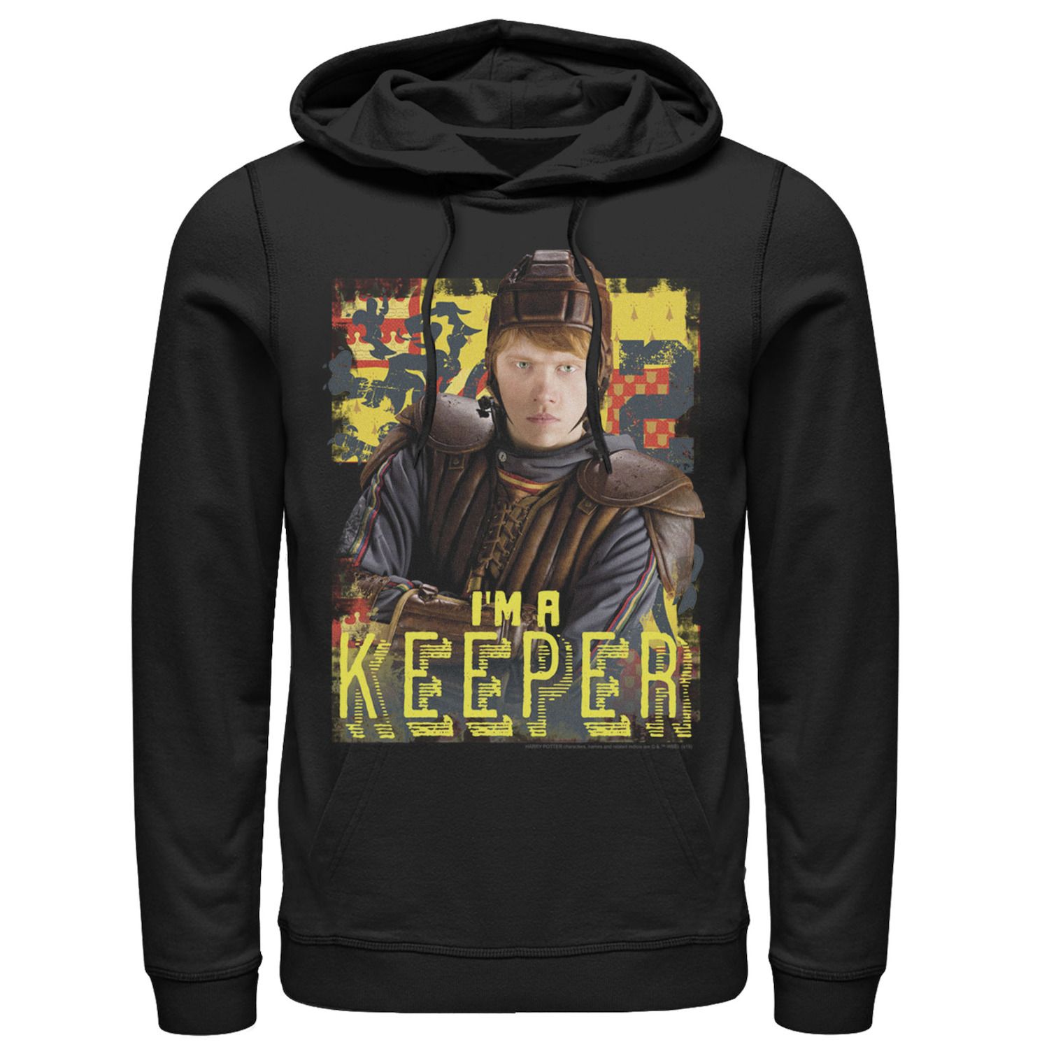 Image for Harry Potter Men's Ron Weasley I'm A Keeper Poster Graphic Pullover Hoodie at Kohl's.