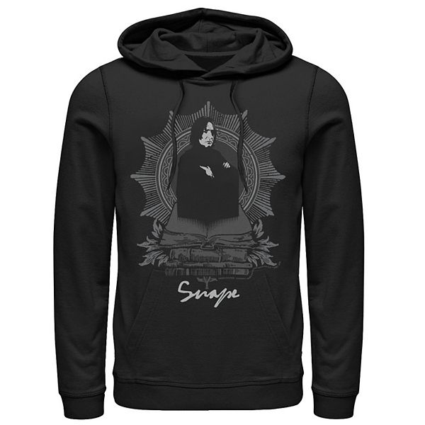 Men's Harry Potter Snape Books Portrait Graphic Pullover Hoodie