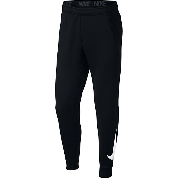 NIKE Men's Therma Training Pants (X-Large, BLACK/MTLC HEMATITE) 