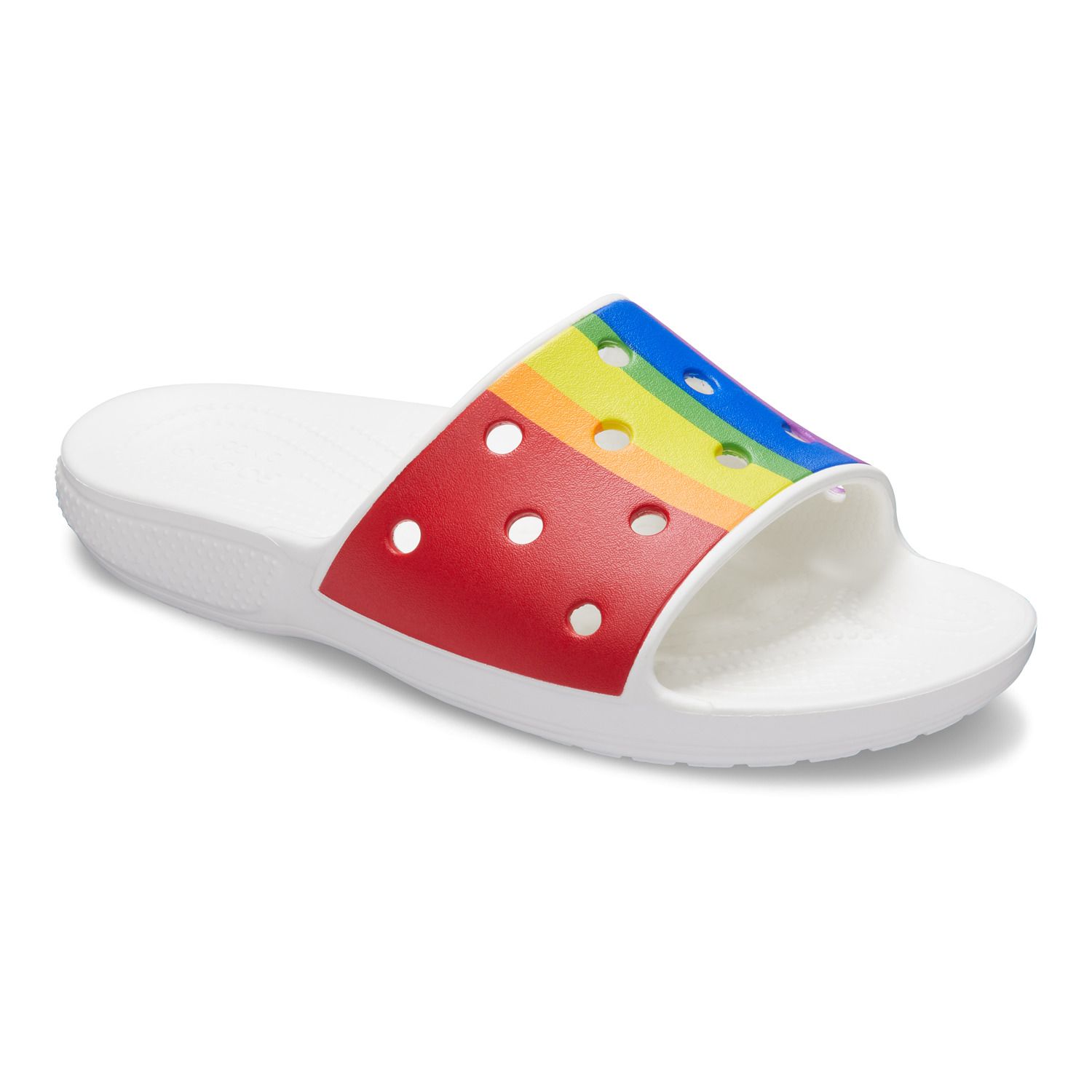 crocs rainbow sandals
