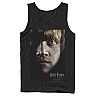 Men's Harry Potter Deathly Hallows Ron Character Poster Graphic Tank Top