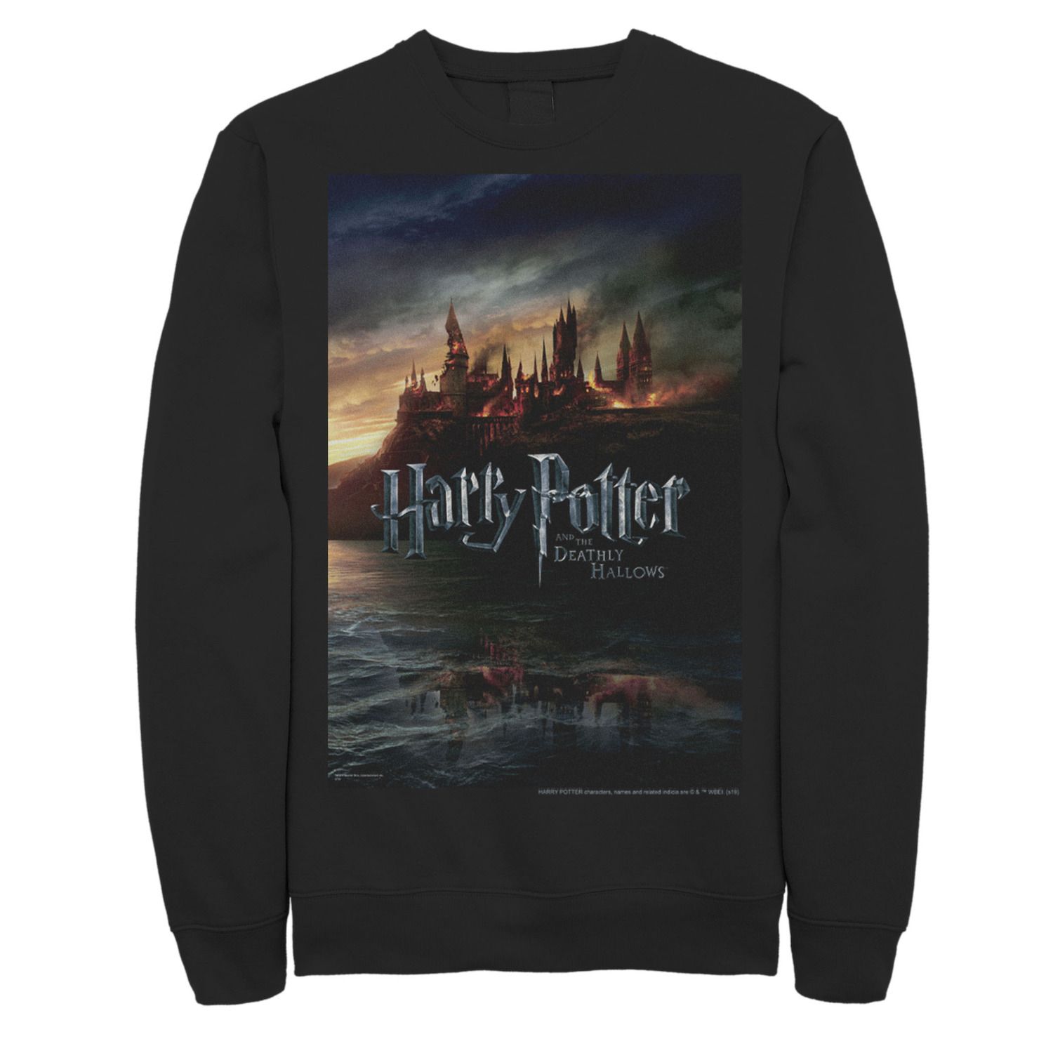 Image for Harry Potter Men's And The Deathly Hallows Hogwarts Poster Fleece Graphic Pullover at Kohl's.