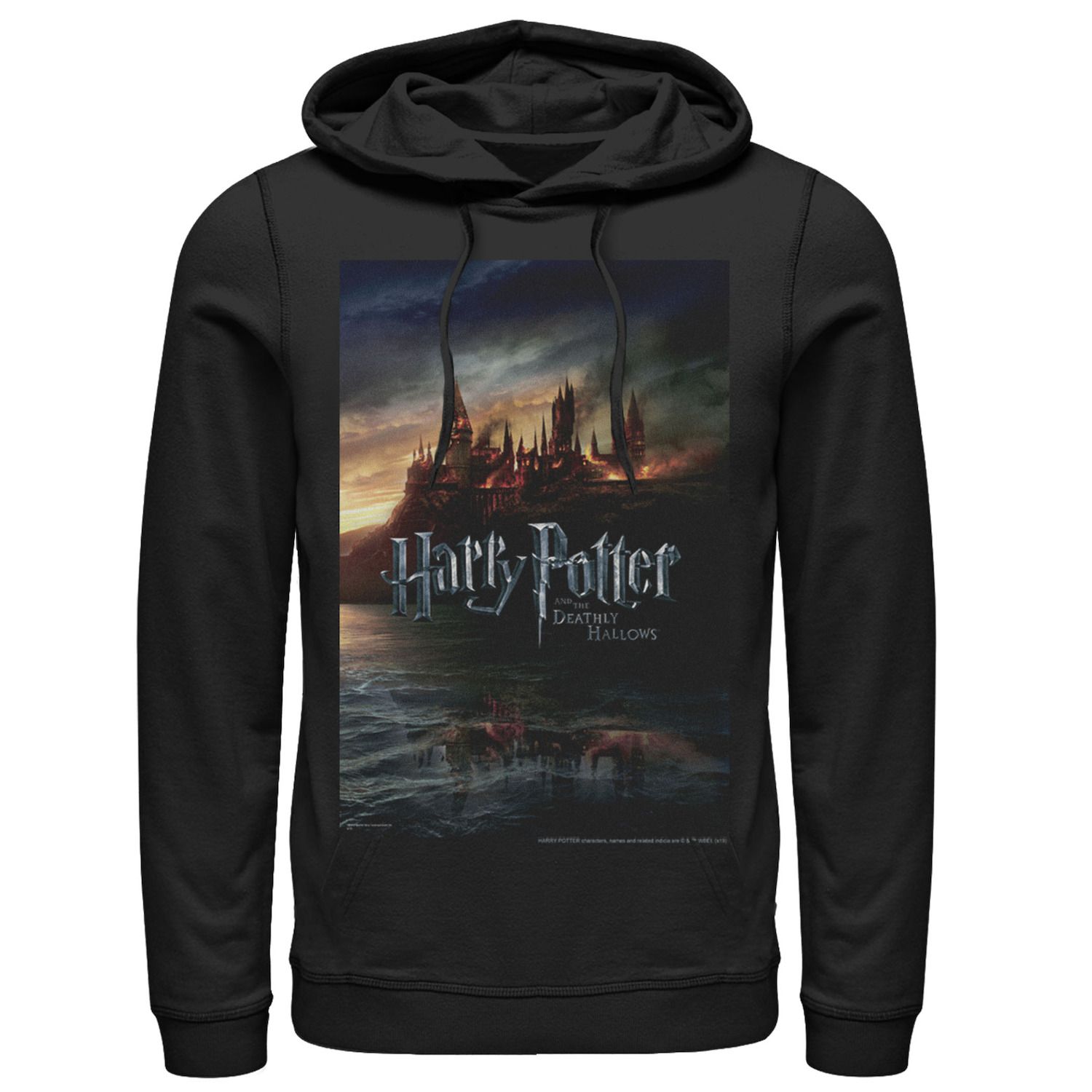 Image for Harry Potter Men's And The Deathly Hallows Hogwarts Poster Graphic Pullover Hoodie at Kohl's.
