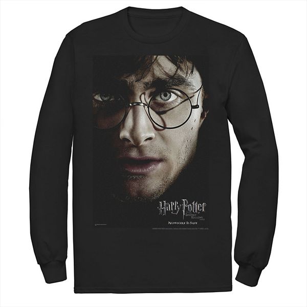 Men's Harry Potter Deathly Hallows Harry Character Poster Tee