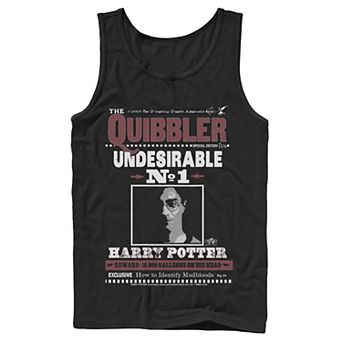 Men's Harry Potter The Quibbler Undesirable Number 1 Graphic Tank Top