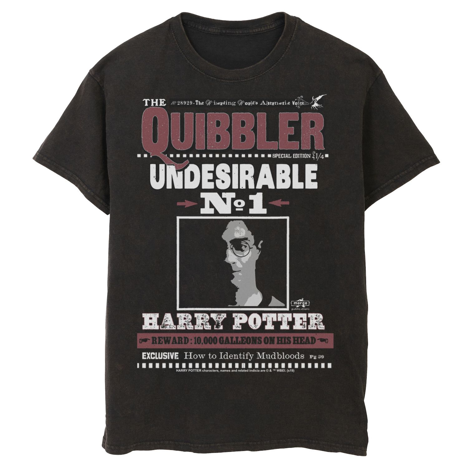 Image for Harry Potter Men's The Quibbler Undesirable Number 1 Graphic Tee at Kohl's.