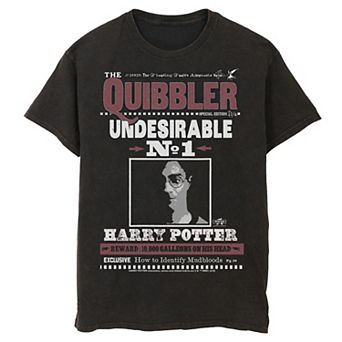 Men's Harry Potter The Quibbler Undesirable Number 1 Graphic Tee