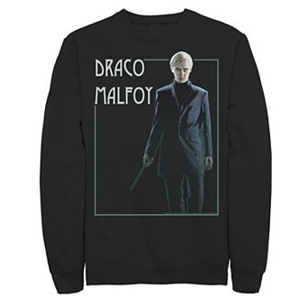 Men's Harry Potter Draco Malfoy Simple Framed Portrait Fleece Graphic Pullover