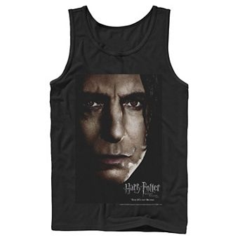 Men's Harry Potter Deathly Hallows Snape Character Poster Graphic Tank Top