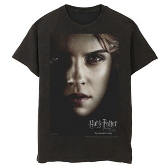 Men's Harry Potter Deathly Hallows Hermione Character Poster Graphic Tee