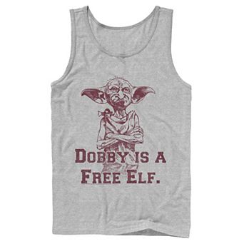 Men's Harry Potter Dobby Is A Free Elf Sketch Graphic Tank Top