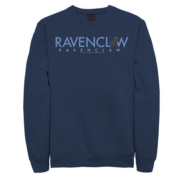 Men's Harry Potter Ravenclaw House Simple Text Fleece Graphic Pullover