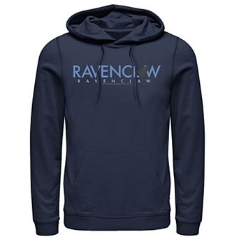 Men's Harry Potter Ravenclaw House Simple Text Graphic Pullover Hoodie