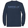 Men's Harry Potter Ravenclaw House Simple Text Long Sleeve Graphic Tee