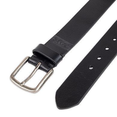 Men's Levi's® Sanded Logo Bevel Edged Leather Jean Belt