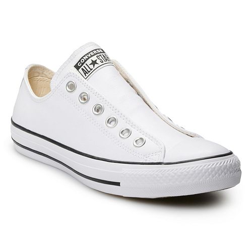 women's converse chuck taylor all star leather slip sneakers