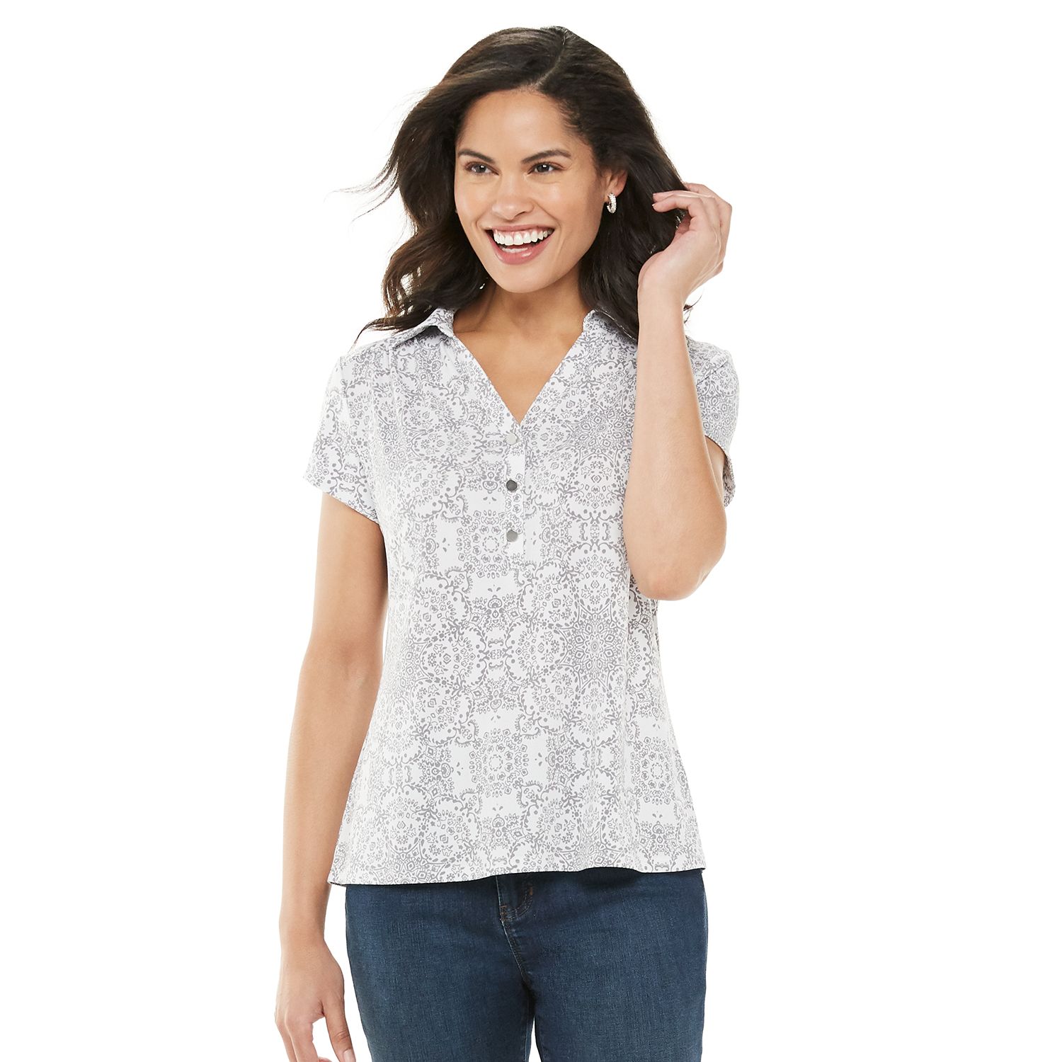 kohls womens polo shirts