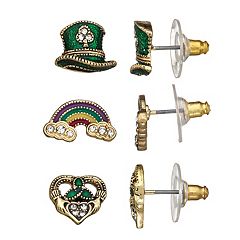 Napier St. Paddy's Day Nickel Free Stud Earring Set