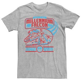 Men's Star Wars Millennium Falcon Freight Delivery Poster Graphic Tee