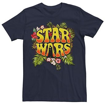 Men's Star Wars Darth Vader Floral Hippy Logo Graphic Tee