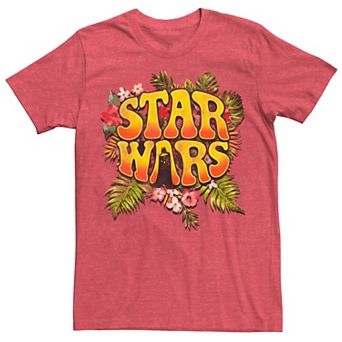 Men's Star Wars Darth Vader Floral Hippy Logo Graphic Tee
