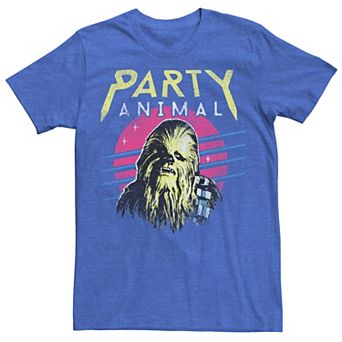 Men's Star Wars Chewbacca Neon Party Animal Graphic Tee