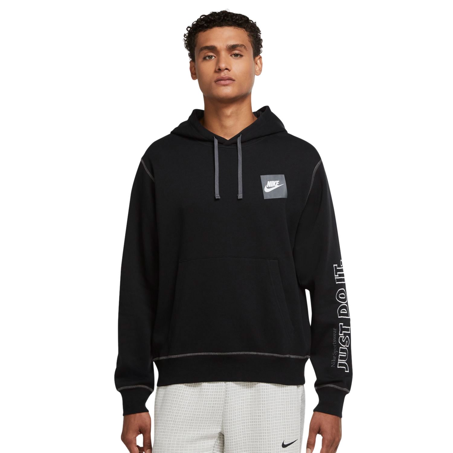 nike just do it hoodie black