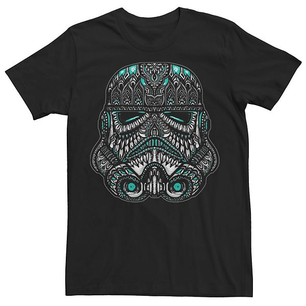 Men's Star Wars Tribal Stormtrooper Helmet Henna Graphic Tee