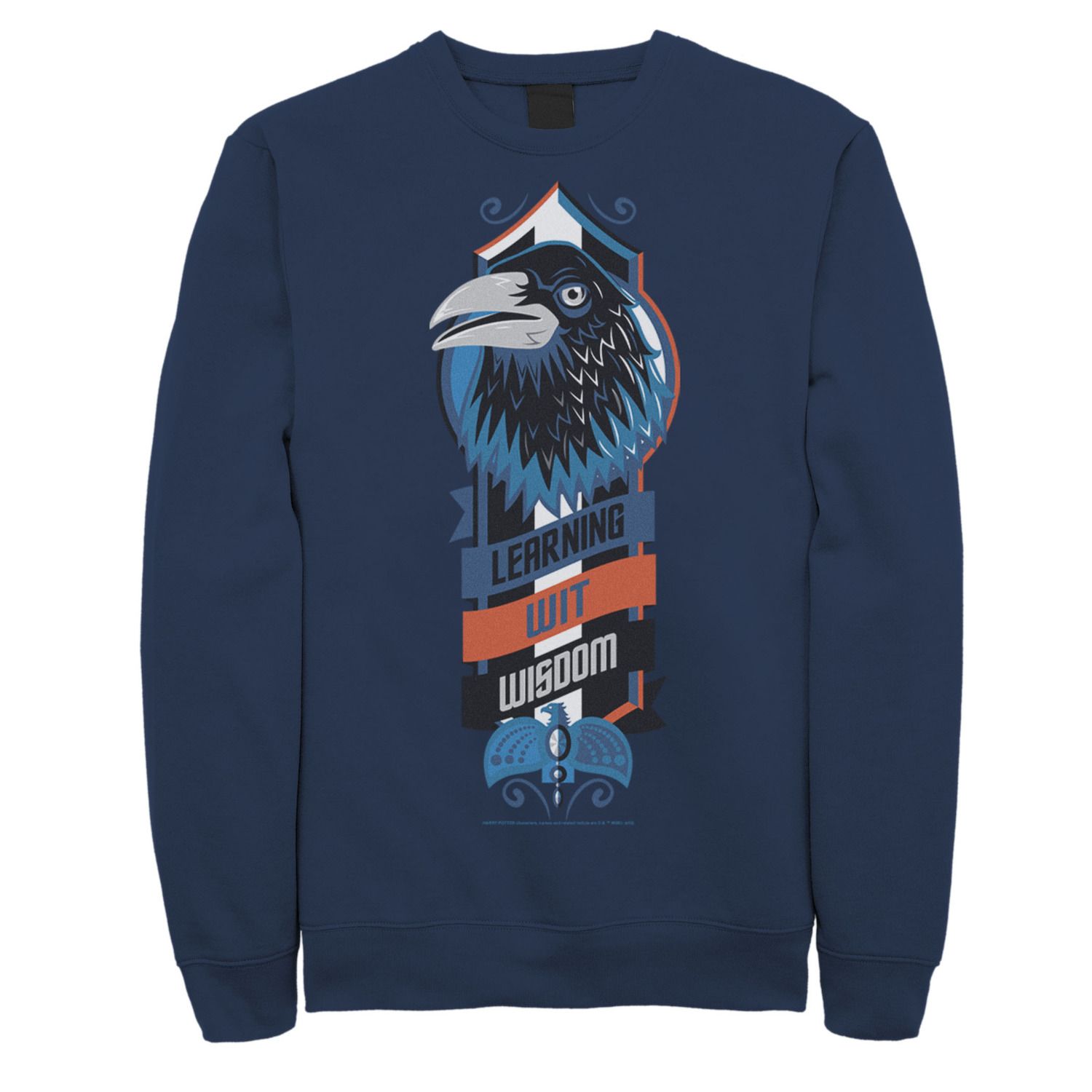 Image for Harry Potter Men's Ravenclaw Learning Wit Wisdom Logo Fleece Graphic Pullover at Kohl's.