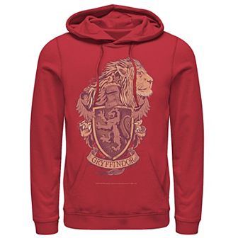 Men's Harry Potter Gryffindor Detailed Crest Graphic Pullover Hoodie
